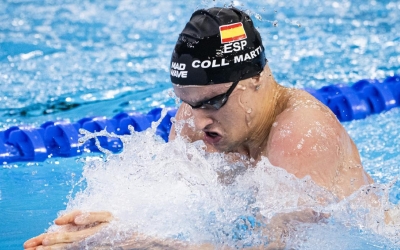 Carles Coll, en una fotografia d'arxiu al Mundial de Doha | RFEN